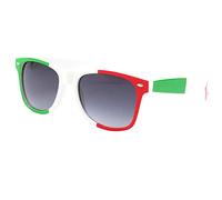 Eye Wear Lunettes de soleil Italie Verte Blanche et Rouge - Taille unique - Vert