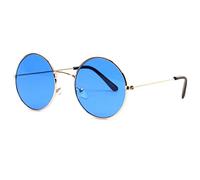 Eye Wear Lunettes soleil rondes bleues dorees Fashion Odala - Taille unique - Bleu