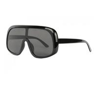 -Eye Wear-Tres Grosses Lunettes de Soleil Noires Classes Lookees Fashion Yata - Noir