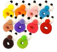 Eyeball Hair Tie, Mini Funny and Cute Big Eyes Headband, Candy Color High Elastic Hair Ring, Big Eye Hair Scrunchie, Girls Clothing AccessoriesThick Hair Elastics for Women (10)