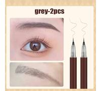 Eyebloggtattoo Pen-Crayon Liquide À Tête Ultra Fine,Étanche,Résistant À La Transpiration,Facile À Documenter,Outils De Maquillage Pour Les Yeux,1/2mm,0.01 Pièces.2pcs-Grey.