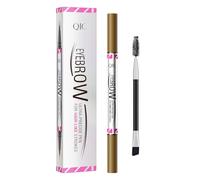 Eyebrow Crayon à sourcils 2 en 1 avec double pinceau, 2 stylos microblading - Brosses précises - Double pinceau