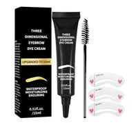 Eyebrow Gel, Strong Hold Waterproof Formula, Brow Styling Brush Set, Long Lasting Shape Fixer, for Ladies Girls Girlfriend Adults Mother Wife Dating Travel Commuting Daily Wear Smudge Proof Natural