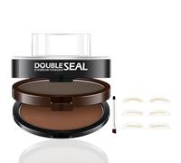 Eyebrow Kit with Smudge-Proof Powder & Stencil & Eyebrow Pencil,Tampon Sourcils Waterproof,Coloration Sourcil,Kit De Tampons à Sourcils En Poudre,Beginner & Easy-to-Use Press Design (C)