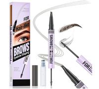 Eyebrow Pen, 2-in-1 Dual-Ended Eyebrow Pen, Waterproof Eye Brows Pencil, For Women with 4-Fork-Tip and Precise Brush-Tip Create Natural Hair-Like Brows, Stay on All Day, Perfect Eyebrows Makeup (04#)
