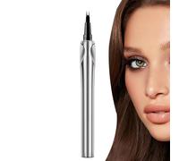 Eyebrow Pen Cosmetic, Waterproof Sweatproof Aid, 2 Fork Pencil Tool with Smooth Texture, Radiant Accessory with Modern Style, Beauty Solution for Photography Dating Commuting 0.4ml