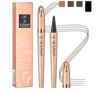 Eyebrow Pen, Microblading Eyebrow Pencil, Long Lasting Waterproof Eyebrow Pen with Micro, Fork Tip, Natural Looking and Stays on All Day