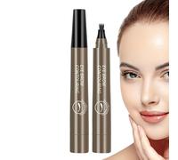 Eyebrow Pen - waterproof 4 fork tip tool, precise brow shaping marker | long-lasting liquid eyebrow pencil, natural hair-like stroke applicator, makeup solution for beauty and cosmetics