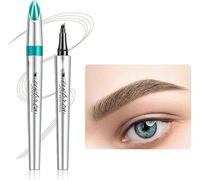Eyebrow Pencil, 3D Waterproof Microblading Eyebrow Pen 4 Fork Tip Tattoo Pencil, Long Lasting Brow Tint for Makeup, Fills Brows for Rapid Draw Natural Makeup Collection Beginners Girls (Light Brown)