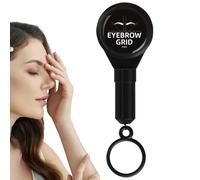Eyebrow Positioning Tools, Compact Eyebrow Mapper Aids, ABS Brow Lines Marker Tool with Strings Ink, Lightweight and Easy to Use for Professional Makeup Artists and Bloggers, 8x4x2cm