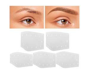 Eyebrow Stencil Guide - Perfect Shaping Positioner, Reusable Alignment Ruler Kit, Premium Grade Measuring Template, Facial Feature Contour Device, Salon Quality Makeup Accessory