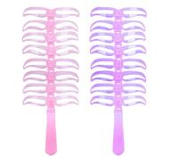 Eyebrow Stencil Kit - 8 Style Brow Guide for Shaping | ABS Washable Drawing Tool, Portable Makeup Accessory, Precise Application for Travel Party Date, Beauty Tool