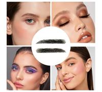Eyebrow Stencil - Stick On Eyebrows, Eyebrow Transfers, False EyebrowS For Women, 1 Pair Real Hair Brows, Reusable Fake Lace EyebrowW, Breathable Crochet Eyebro0w For Womens, Men, EyebrowW