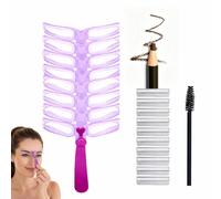 Eyebrow Stencils for Shaping,8 Style Reusable Eyebrow Template Kit,Eye Brow Stencils for Women,Shapes From Natural To Bold,Hands-Free Adjustable Handle+Headband,Reusable,Washable，Deep Coffee Pencil