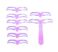 Eyebrow Template,with Handle Shaping Makeup Tools,8-Style Eyebrow Template Brow Shaper | for Women Girls Beginners Home Daily Travel Salon Dating Party Birthday