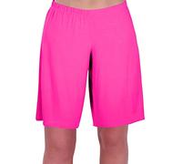 Eyecatch - Étoile Dames Jersey Détendu Confort Elasticized Flexi Étendue Aux Femmes Shorts Plus Tailles (48/50, Rose Néon)