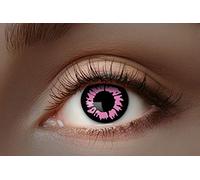 Eyecatcher 84027541-476 - Lentilles de contact UV colorées, 1 paire, pour 12 mois, rose vif, carnaval, Halloween, sans correction de la vue