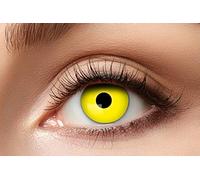 Eyecatcher 84063141-606 - Lentilles de contact colorées, 1 paire, pour 12 mois, jaunes, carnaval, Halloween, sans correction de la vue