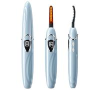 EYECURL Heated Eyelash Curler, S600 Heated Lash Curler, Accurate Temperature Control Electric Eyelash Curler Heated - Intelligent Power Off, Fast Heating (Cerulean/Silver, S600-148MM)