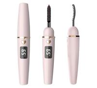 EYECURL Recourbe-cils chauffant rechargeable par USB avec peigne, professionnel à chauffage rapide, recourbe-cils électrique chauffant (Cream Pink, X8-132MM)