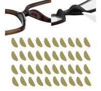 Eyeglass Nose Pads-Adhesive Silicone Glasses Replacement Anti for Eyeglasses and Sunglasses, with Sticky Backing Nose Pads Covers (40pcs,Thin (Transparent))