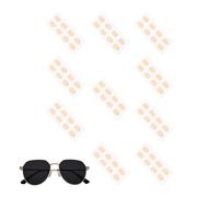 Eyeglass Nose Pads - Glasses Grips Non Slip, 40 Pair Self-Adhesive Soft Foam, Sunglasses Nosepads For Working Vacation, Offices Sports Makeup Commuting, Vision Accessory, Black Tan Cushion Set