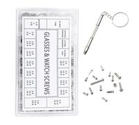 Eyeglass Repair Kit - Glasses Repairr Screwdriver Tool | Portable Screws Nuts Kit For Sunglasses, Spectacles Repair Tool Set, Keychain Glassess Repairr Set For Spectacles, Cell Phone, Watch, Clock