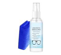 Eyeglass Scratch Remover Kit, Lens Cleaning Polishing Repair Solution 100ml | Removing Surfaces Stains and Improving Clarity, Multi Care Tool Suitable for Eyeglasses, Mirrors, Windshields, Camera