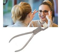 Eyeglasses Frame Pliers, Optical Adjusting Glasses Repair Kit, Portable Eyeglasses Pliers, Stainless Steel, Ergonomic Glasses, for Optical Shop Round Nose, Endpiece Bridge (Radian Shaping)