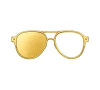 Eyeglasses Holder Brooch Pin, Glasses Shape Lapel Pin Accessory | Durable zinc alloy construction, keeps eyewear secure, perfect for shirts or hats, fits for business and daily wear C