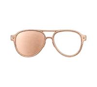 Eyeglasses Holder Brooch Pin, Glasses Shape Lapel Pin Accessory | Durable zinc alloy construction, keeps eyewear secure, perfect for shirts or hats, fits for business and daily wear