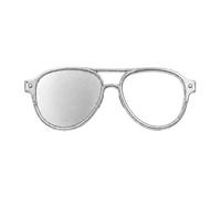 Eyeglasses Holder Brooch Pin, Glasses Shape Lapel Pin Accessory | Durable zinc alloy construction, keeps eyewear secure, perfect for shirts or hats, fits for business and daily wear B