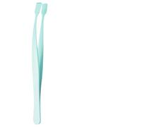 Eyelash Applicator Tool - Stainless Steel 10x1cm | Compact Non Slip Precise Professional Makeup | Flat Tipped Extension Tweezers Easy Use Beginners Lower Lash Separating Girls Women Travel Salon