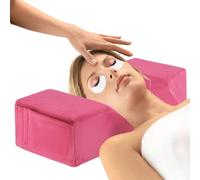 Eyelash Cervical Support Pillow - Salon Head Rest for Lash Artists | High Density Foam with Removable Washable Case, Contoured Neck Alignment Shape, Built In Tool Pockets for Spa Studio Use
