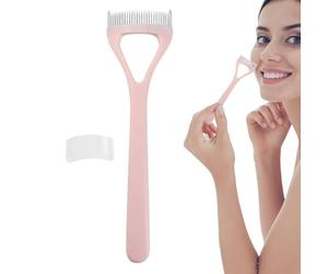 Eyelash Comb - Lash Separation Tool With Stainless Steel Teeth | Brow & Lash Grooming Brush, Precision Makeup Tool For Defined Look | ABS + Steel | 12x3x3cm