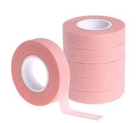 Eyelash Extension Tape, Fenshine 6 Rolls Pink Lash Tape for lash Extension Adhesive Breathable Micropore Fabric Tape for Eyelash Extension Supply (0.5 inch x 10 Yards) …