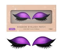 Eyelash Patch, Lazy Eye Shadow, 4.72x2.17x0.31 inches Reusable Sticker Eyeshadow Smudge Proof, Makeup Shield for Bridal Cosplay Photoshoot Travel Festival Stage Wear, Eye, Women