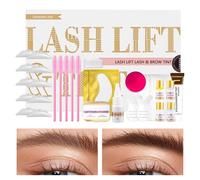 Eyelash Perming and Coloring Kit, Eyelash and Eyebrow Perming Coloring Kit, Long-Lasting Up to 8 Weeks, Lash and Brow Cosmetic Set for Home and Salon Use, Perfect for Travel and Special Occasions