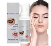 Eyelid Scrub Solution, Eyelash Cleaning Foam, Makeup Remover Cleanser 50ml for Oil Dry Sensitive Men Women 50ml Non-Irritating Professional Skin Supplies Modern Beauty Wellness Guard