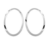 Eyelids Frame 1 paire de garnitures de phares pour S F55 F56 F57 2014-2021 OEM 51137449209 51137449210(Chrome)