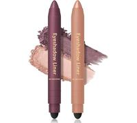 Eyeliner 2025 Lot de 6 crayons eyeliner mats à séchage rapide avec éponge Noir