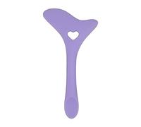 Eyeliner Aid Outil de maquillage pour les yeux en silicone réutilisable avec applicateur de crème pour le dessin de mascara d'ombre à paupières, pour les débutants et les (Violette)
