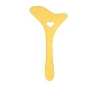 Eyeliner Aid Outil de maquillage pour les yeux en silicone réutilisable avec applicateur de crème pour le dessin de mascara d'ombre à paupières, pour les débutants et les (Jaune)