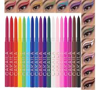 Eyeliner Couleur Mat Étanche, Eyeliner Waterproof Colorés De 18 Couleurs, Crayon Pour Les Yeux Colorés Hautement Pigmentés Anti-Taches, Cadeau Pour Femme