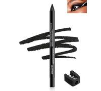Eyeliner en gel noir, 1 crayon eyeliner mat en gel, crème longue durée, crayon eye-liner avec aiguiseur, crayon khôl crémeux lisse imperméable pour femme