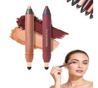 Eyeliner et ombre à paupières 2 en 1, tenue longue durée, waterproof et anti-bavures, pour un maquillage naturel des yeux, pour un maquillage smoky ou naturel sans effort (C)