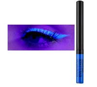 Eyeliner étanche UV Glow Fluo - Set eyeliner liquide mat - Eyeliner brillant - Longue durée - Rendu des couleurs élevé - Cadeau d'Halloween pour femme - Bleu UV