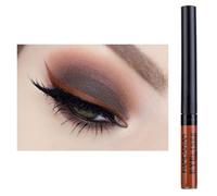 Eyeliner étanche UV Glow Neon - Matte Liquid Eyeliner - Brillant - Longue durée - Rendu des couleurs élevé - Halloween - Cadeau pour femme - Marron - 2