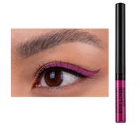 Eyeliner étanche UV Glow Neon - Set eyeliner liquide mat - Eyeliner brillant et résistant aux taches - Longue durée - Rendu des couleurs élevé - Cadeau d'Halloween pour femme - Rose foncé