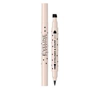Eyeliner - EVELINE - 2in1 Heart - Noir - Application facile - Maquillage expressif
